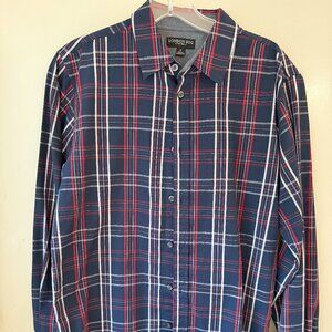 Men's London Fog Button Down Dress Shirt - Preowned S